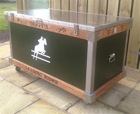 metal horse tack box|horse tack boxes for sale.